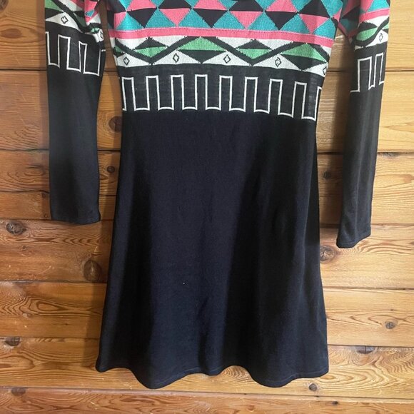 Aldo Martins Multicolor Geometric Long Sleeve Dress - Picture 8 of 11